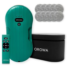 오로와 프리미엄 4세대 창문 로봇청소기 세트, OW-WCR245, 딥그린