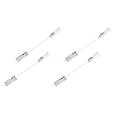 CHEFMADE 學廚 裱花嘴清潔刷 烘焙工具清潔刷, 銀色 + 白色, 4支