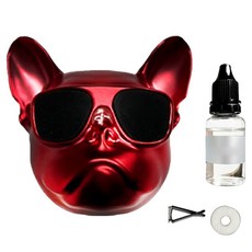 MFUTURE 鬥牛犬車用芳香劑組合 霧面紅, 四月清新, 1套
