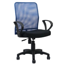 台灣製造 透氣電腦椅 NP-01 1個, 藍色