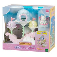 EPOCH 森林家族 繽紛花朵飛行船組，夢幻玩具，激發想像力，角色扮演, 1組