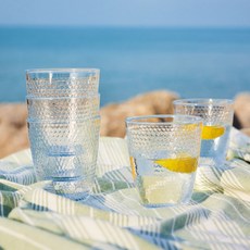 Luminarc 樂美雅 圓點玻璃杯 310ml, 6個, 透明