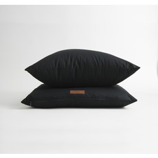 BO WELL 黑色方形抱枕套坐墊套, 黑色別緻
