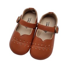 balsori 女童綁帶樹葉鞋