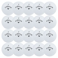 캘러웨이 골프공 로스트볼 특A+ 20p 세트, 화이트 혼합, 1세트