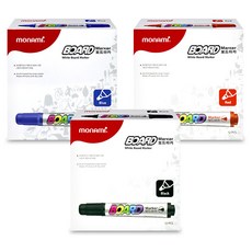 MONAMI 慕那美 3種木板製作X 12P套件, 1套, 黑色、藍色、紅色