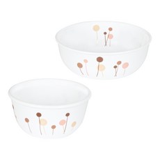 코렐 꽃솜 한국형 공기대접, 1세트, 2p, 혼합색상