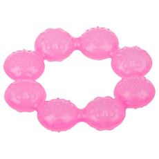 Nuby 冰膠固齒器, 單件, 粉圈圈, 1個