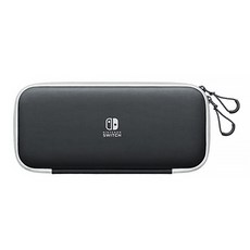 Nintendo 任天堂 SWITCH 便攜包 附螢幕保護貼, 1盒, (黑色)