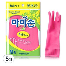 마미손 고무장갑 왼손만 하나, 중(M), 5개