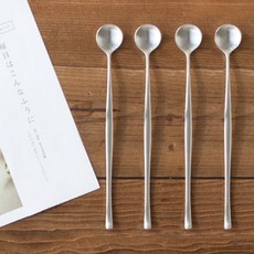 NICOTT 緞面長柄湯匙, 4個, 單品, 單一顏色