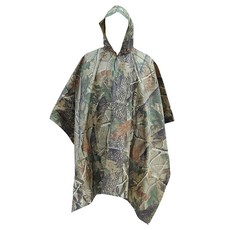 LOCUS 斗篷式防水登山雨衣, 綠色