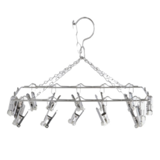 騰宇 方型曬架 14夾, 銀色, 1個