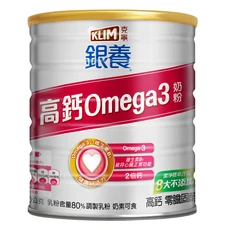 KLIM 克寧 銀養奶粉 高鈣Omega3配方, 12罐, 750g