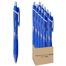 Uni 三菱 JETSTREAM 油性原子筆 0.7mm SXN-150-07, 藍色, 10入