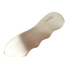 Najin 黃銅刮痧按摩板 完美曲線型 + 收納袋, 1個, 單色