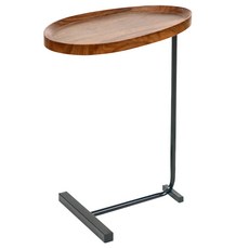 FAmILyLIFE 生活 木冶山居 Carmel水滴ㄈ型茶几/邊几, 胡桃木, 1個