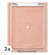 rom&nd 台灣公司貨 薄紗亮面高光打亮餅 5.5g, 01 日光面紗, 2個