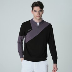 Cleveland GOLF 男士活動半拉鍊假領長袖針織 CGKMKT1011