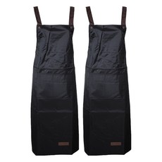 minono 米諾諾 日式H型防水圍裙加長版 長105 x 寬70cm, 黑色, 2件