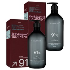 헤트라스 비단결 퍼퓸 단백질 헤어 트리트먼트 플라워파크, 2개, 1.013L