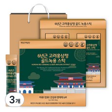 KOREAN RED GINSENG FARMER 6年根高麗紅參&金牌鹿茸濃縮液隨身包 30條入+購物袋組, 360g, 3組