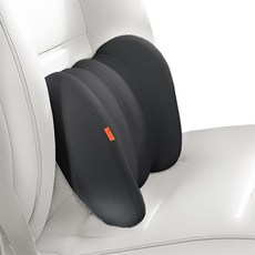 베이스어스 차량용 허리쿠션, 블랙, 1개