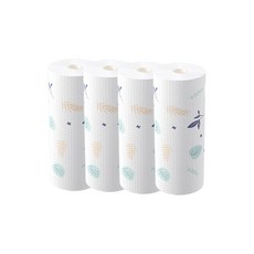 더깔끔 빨아쓰는 두꺼운 청소 주방 행주 나무잎 25 x 25 cm, 1개입, 4개
