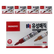 MUNGYO 油性麥克筆, 紅色, 60個