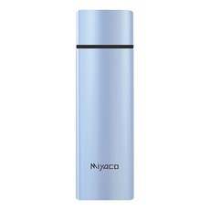 MiyAco 米雅可 輕&漾316不鏽鋼口袋隨行杯 迷你規格 防漏設計, 粉藍色, 140cc, 1個