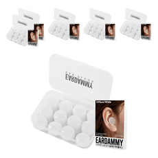 Eodaemi 防噪音矽膠耳塞 白色, 12入, 6個