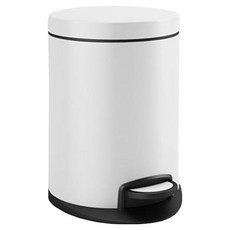 AOTTO 創意傢俱 踩踏式靜音不銹鋼垃圾桶 SD-012W 12L, 白色