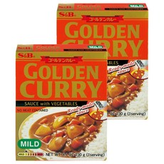 S&B 愛思必 金牌蔬菜咖哩醬 甘味, 230g, 2個