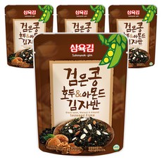 삼육김 검은콩 호두 아몬드 김자반, 70g, 4개