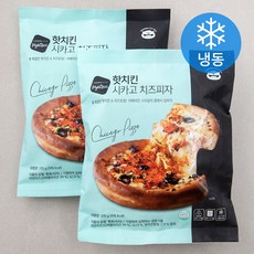 푸딩팩토리 핫치킨 시카고 치즈피자 (냉동), 370g, 1개입, 2개