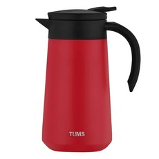 TUMS VIVIENNE保冷保溫熱水壺, 800毫升, 紅色的