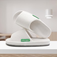 SHOELAMODE Terry Recovery室內拖鞋, 乳白色, 1組