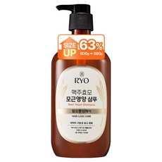 RYO 呂 啤酒酵母毛根營養脫髮症狀護理洗髮精, 980ml, 1個