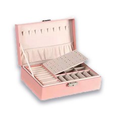 Bettervise 秘密鎖飾品收納珠寶盒, 1個, 粉紅色