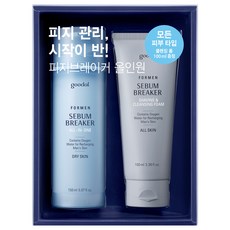 goodal 男士皮脂斷路器一體式 2 件適用於中乾, 多合一 150ml + 剃須潔面泡沫 100ml, 1套