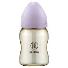 Simba 小獅王辛巴 新生適用 蘊蜜鉑金PPSU寬口防脹氣奶瓶, 紫芙, 200ml, 1個