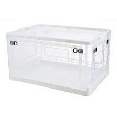 葉子小舖 折疊收納箱 3開門款 56L, 白色, 1個
