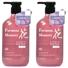 清淨海 森山島讀沐浴露 花, 2瓶, 750ml
