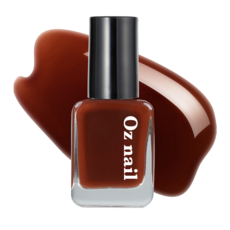 오즈네일 샤인 무드 네일 컬러 매니큐어, S02 딥 에스프레소, 8ml, 1개