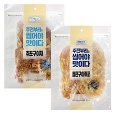 리프레쉬 철판 구이 쥐포 120g + 쥐포구이채 120g 세트, 1세트