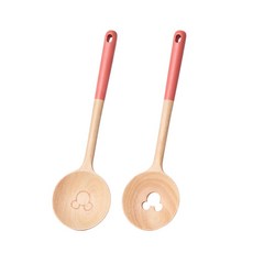 MEYER 美亞 童趣系列 造型木製湯杓 + 漏勺配件組, 1組, 原木色