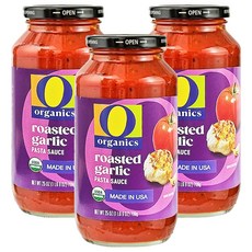 오오가닉 로스티드갈릭 파스타소스, 709g, 3개