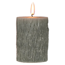 VERSA 木型蠟燭 灰色 直徑7.3 x 10cm, 310g, 1個, 無香料