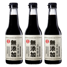 KIMLAN 金蘭 無添加原味醬油 嚴選非基改黃豆小麥食鹽水 純粹成分, 500ml, 3瓶