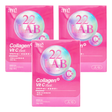 m2 美度 輕次方 22LAB 超能膠原C粉 膠原蛋白 + 維生素C, 2.5g, 30包, 3盒